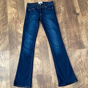 Paige jeans size 25 dark wash boot cut jeans